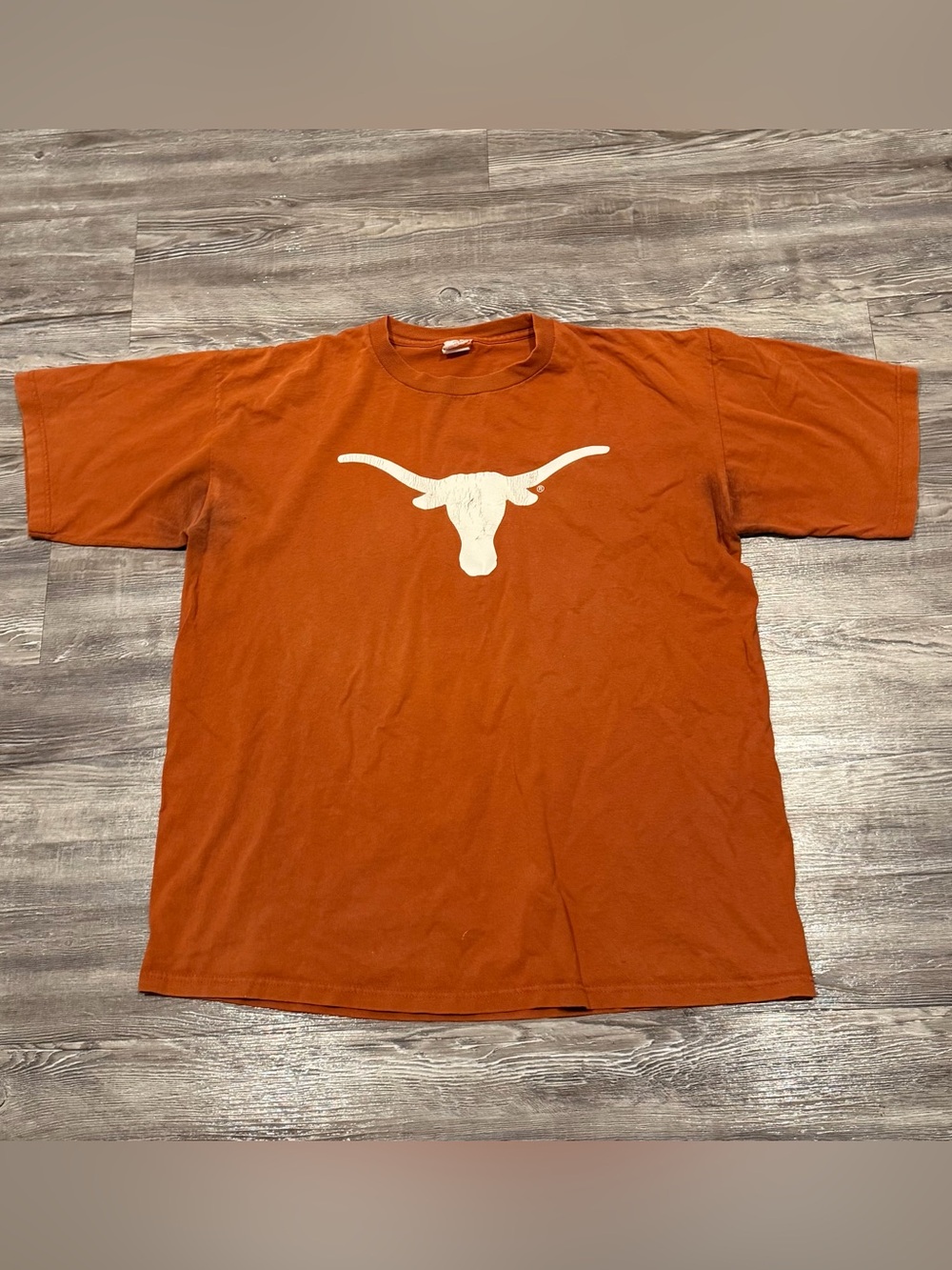 University Co-Op Texas Longhorn Burnt Orange Big Logo Shirt Men’s size XL